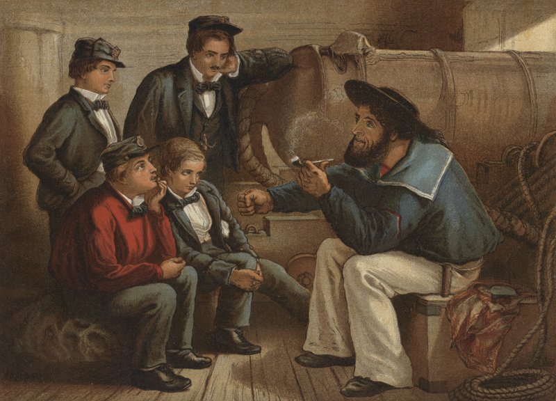 Et gammelt sjømannsgarn (chromolitho) av William Dickes