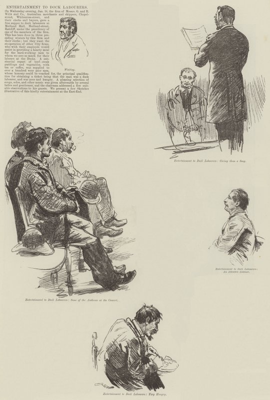 Underholdning for havnearbeidere av William Douglas Almond