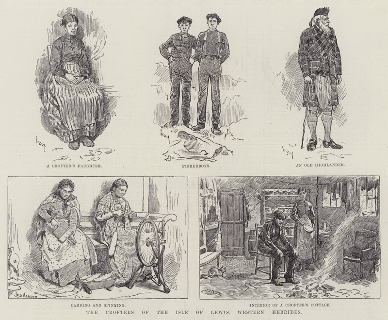 The Crofters of the Isle of Lewis, Western Hebrides av William Douglas Almond