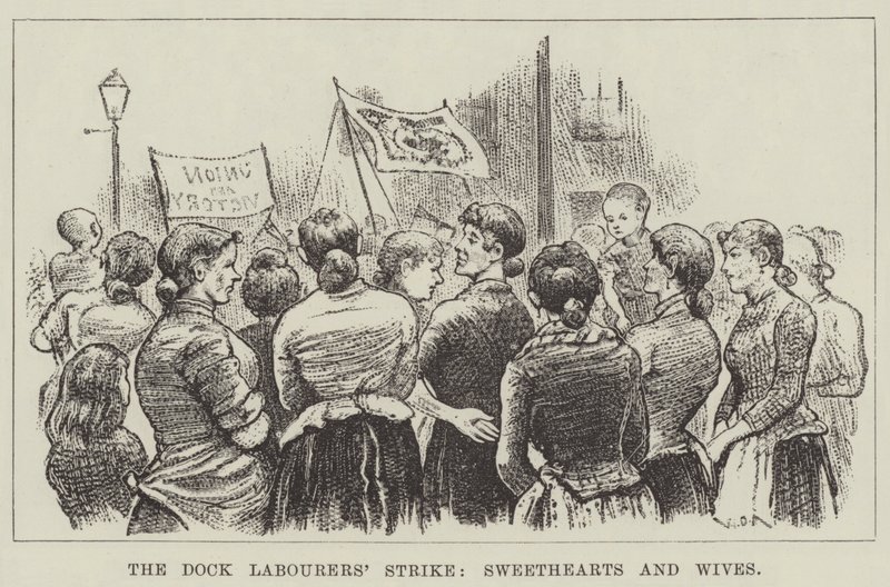Havnearbeiderstreiken, Sweethearts and Wives av William Douglas Almond