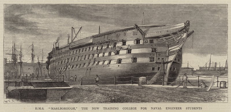 HMS Marlborough, New Training College for Naval Engineer Students av William Edward Atkins