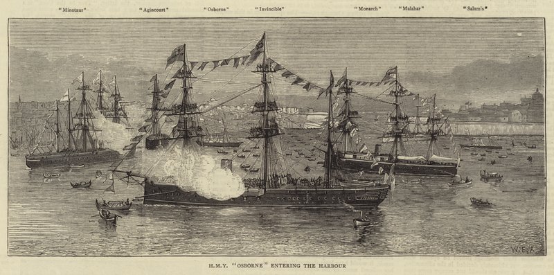 HMY Osborne kommer inn i havnen av William Edward Atkins