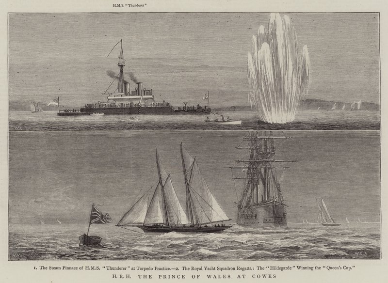 HKH Prinsen av Wales ved Cowes av William Edward Atkins