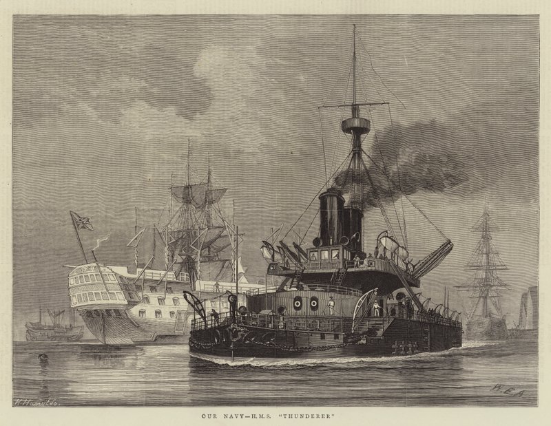 Vår marine, HMS Thunderer av William Edward Atkins