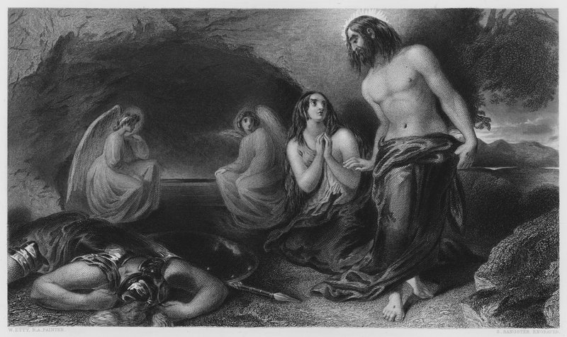 The Sepulchre, fra bildet i Vernon Gallery (gravering) av William Etty