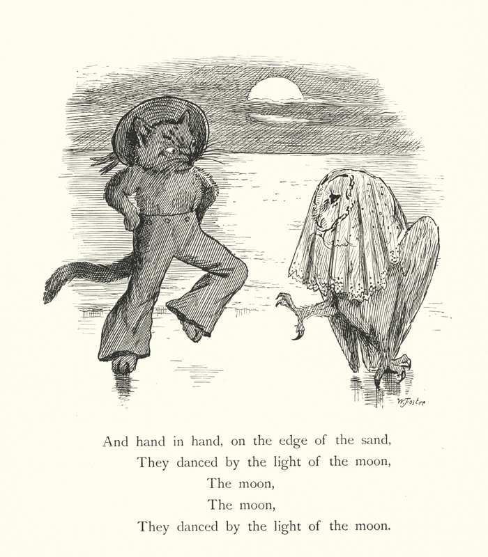 The Owl And the Pussy Cat (gravering) av William Foster