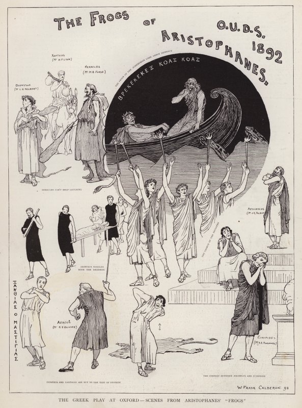 Scener fra en produksjon av Aristophanes
