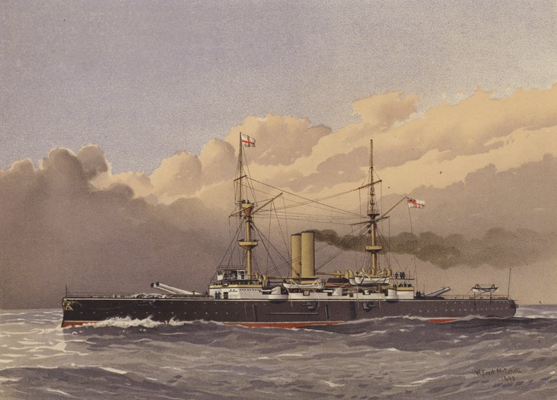 HMS Royal Sovereign, 1. klasse slagskip av William Frederick Mitchell
