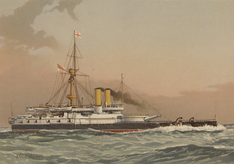HMS Victoria, 1. klasse slagskip av William Frederick Mitchell