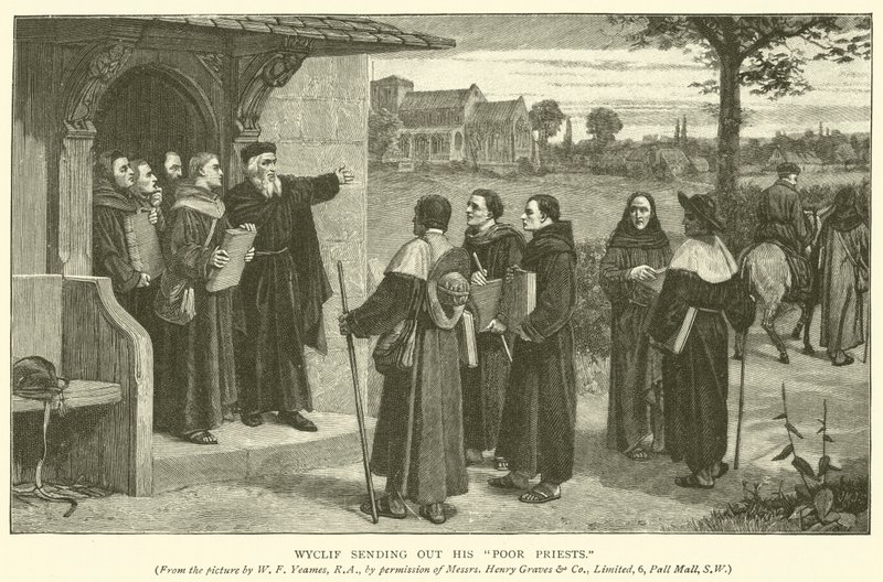 Wyclif sender ut sine fattige prester av William Frederick Yeames