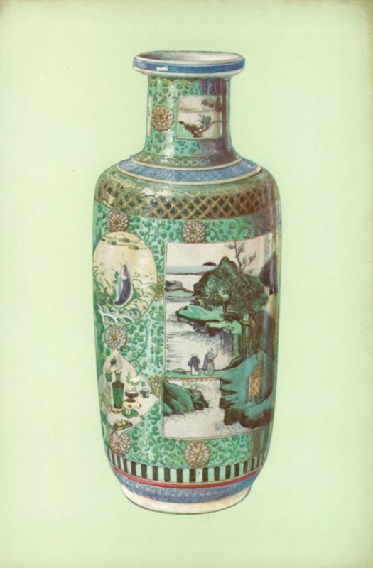 Vase, famille verte, kinesisk, periode med K