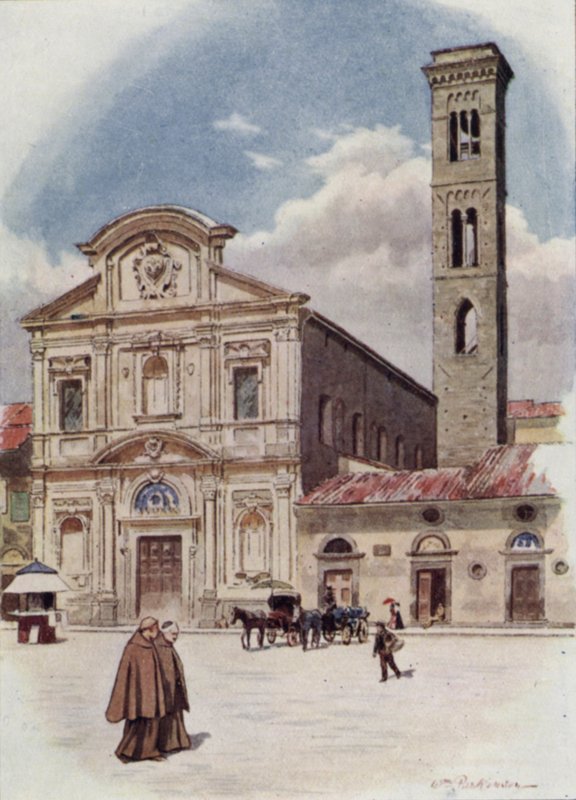 Allehelgensdag, Firenze (farge litho) av William H. Parkinson