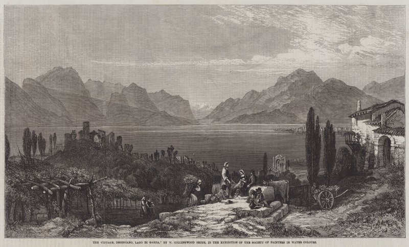 The Vintage, Desenzano, Gardasjøen av William Harding Collingwood Smith