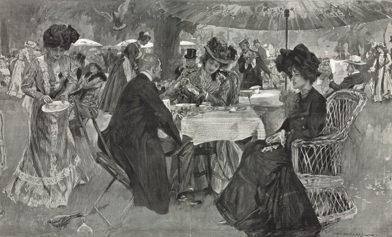 Ettermiddagste i Kensington Gardens av William Hatherell