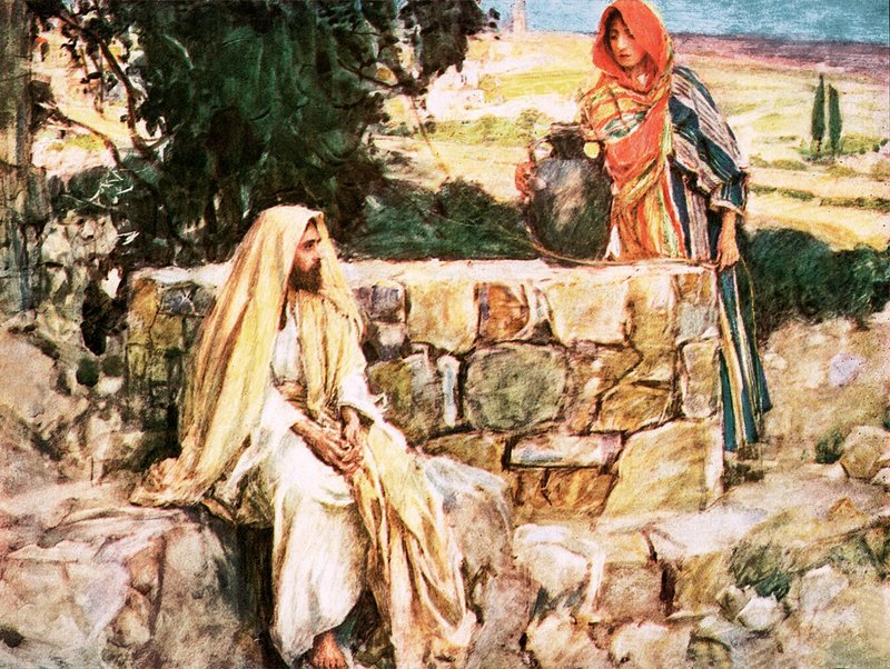 Kristus og kvinnen i Samaria av William Hatherell
