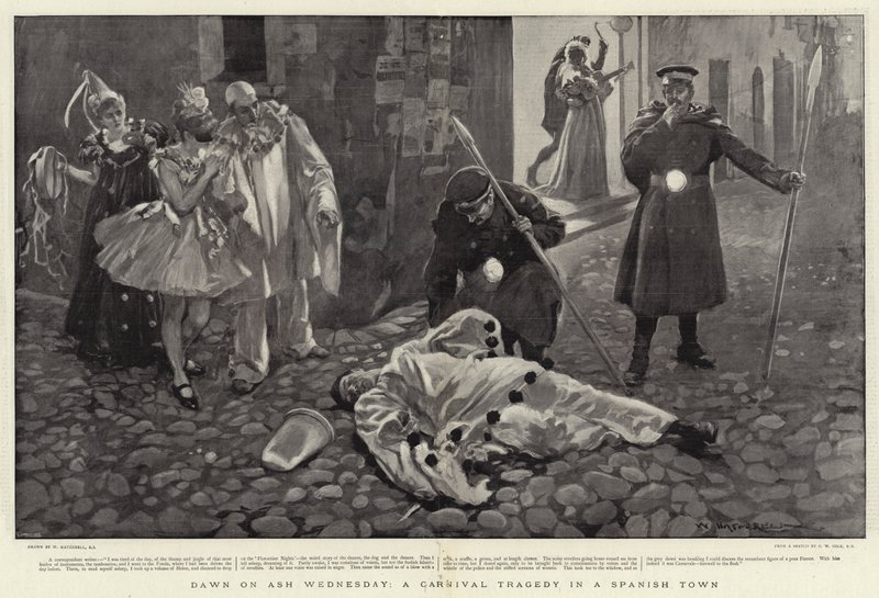 Daggry på askeonsdag, en karnevalstragedie i en spansk by av William Hatherell