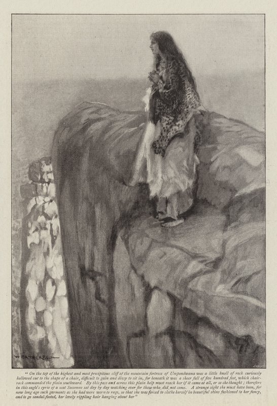 Illustrasjon for Swallow, A Tale of the Great Trek, av H Rider Haggard av William Hatherell