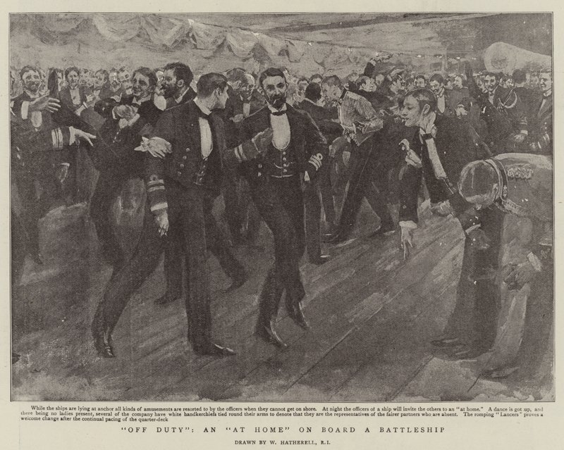 Off Duty, en hjemme om bord på et slagskip av William Hatherell