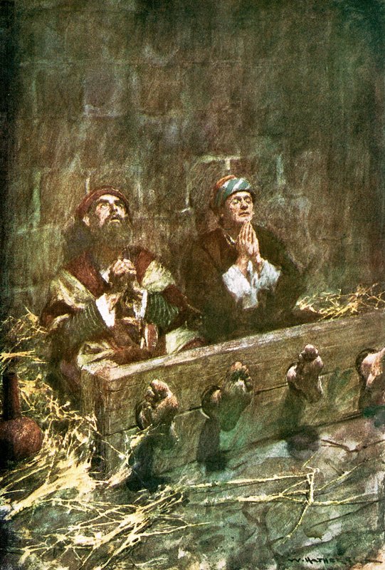 Paul og Silas i fengsel av William Hatherell