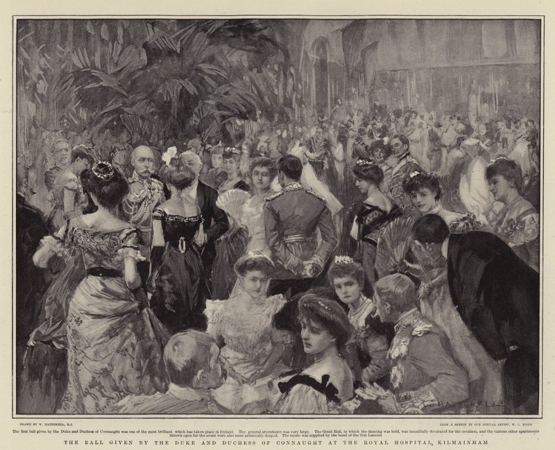 Ballen gitt av hertugen og hertuginnen av Connaught på Royal Hospital, Kilmainham av William Hatherell