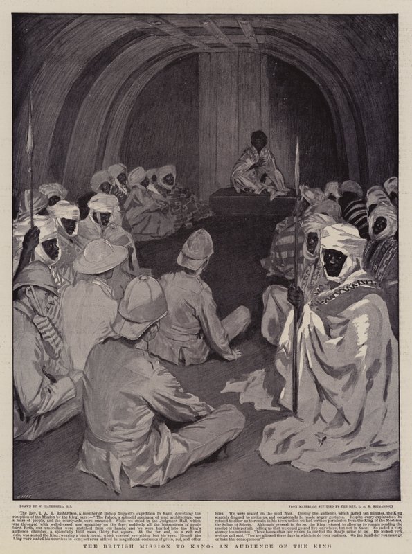 The British Mission to Kano, An Audience of the King av William Hatherell