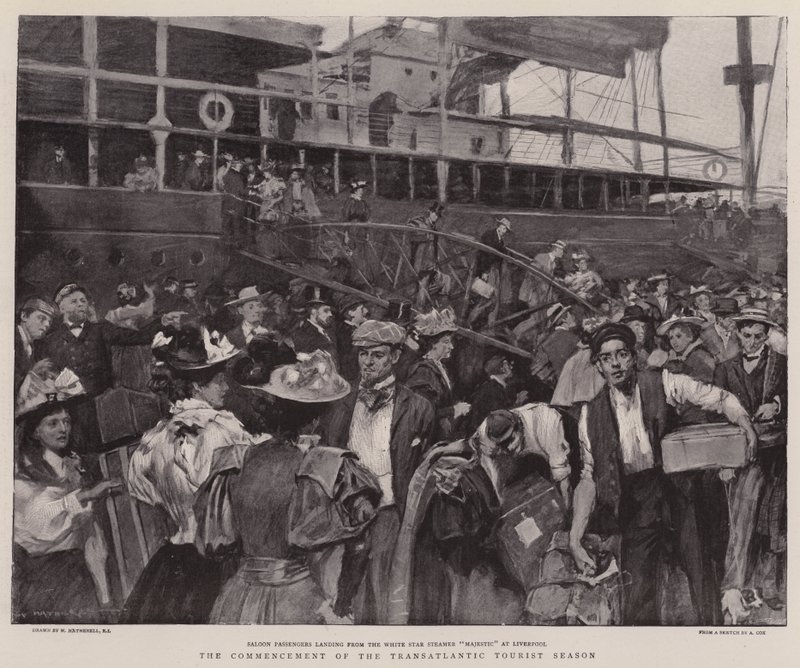 Begynnelsen av den transatlantiske turistsesongen av William Hatherell