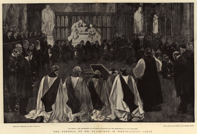 Begravelsen til Mr Gladstone i Westminster Abbey av William Hatherell
