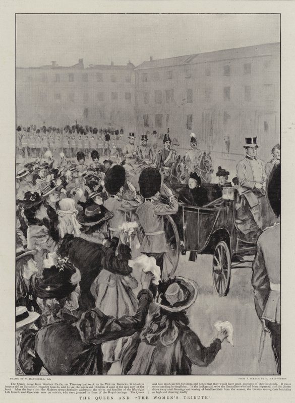 Dronningen og kvinnenes hyllest av William Hatherell