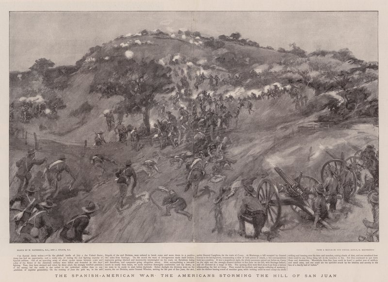 Den spansk-amerikanske krigen stormet amerikanerne Hill of San Juan av William Hatherell