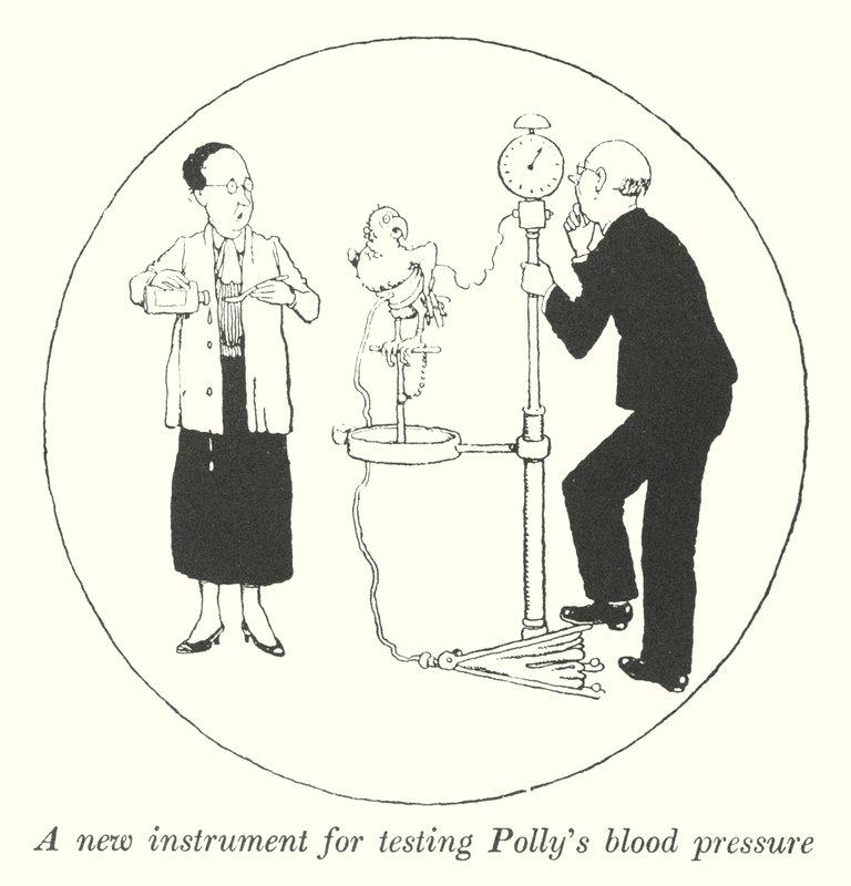 Et nytt instrument for å teste Pollys blodtrykk (lito) av William Heath Robinson