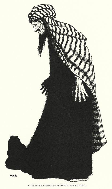 En fremmed som gikk forbi så nøye på ham (gravering) av William Heath Robinson