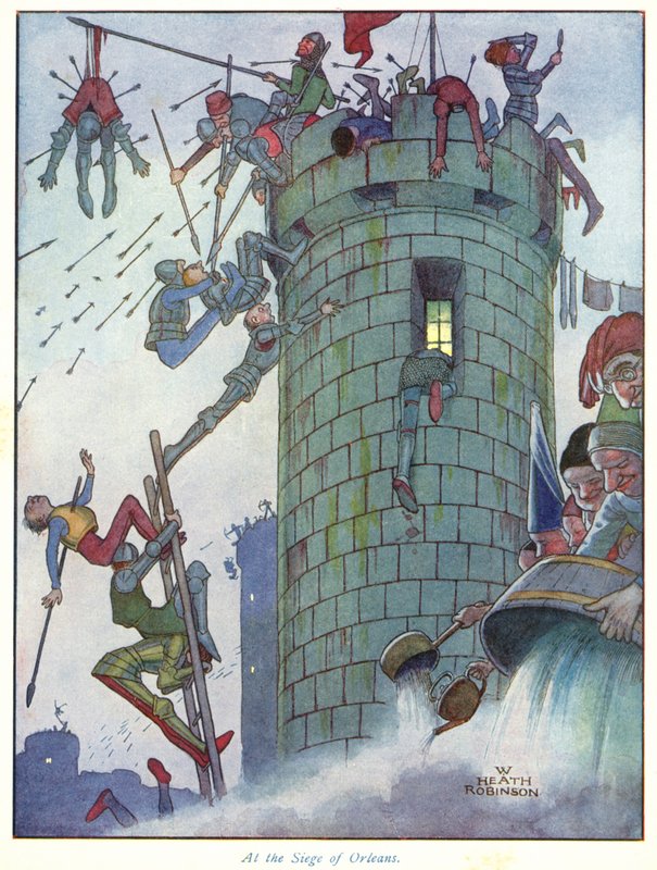 Ved beleiringen av Orleans av William Heath Robinson