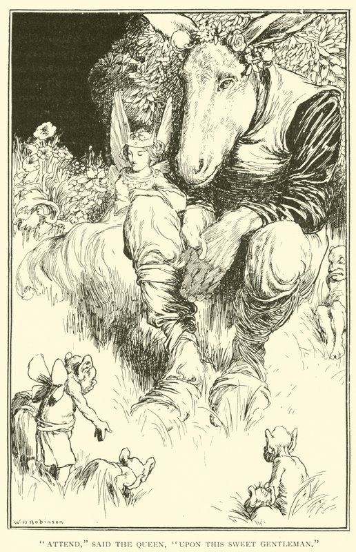 Vær med, sa dronningen, på denne søte herren av William Heath Robinson