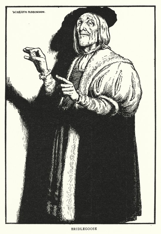 Bridlegoose (litho) av William Heath Robinson