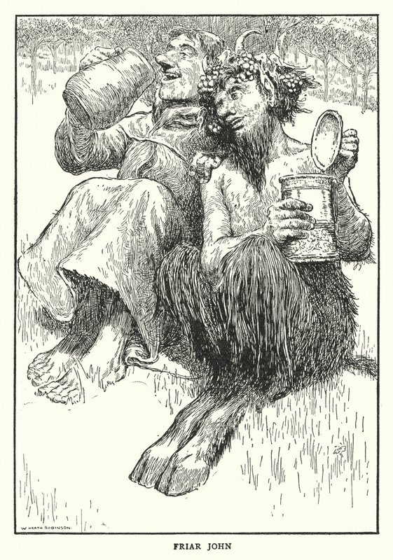 Friar John (litho) av William Heath Robinson