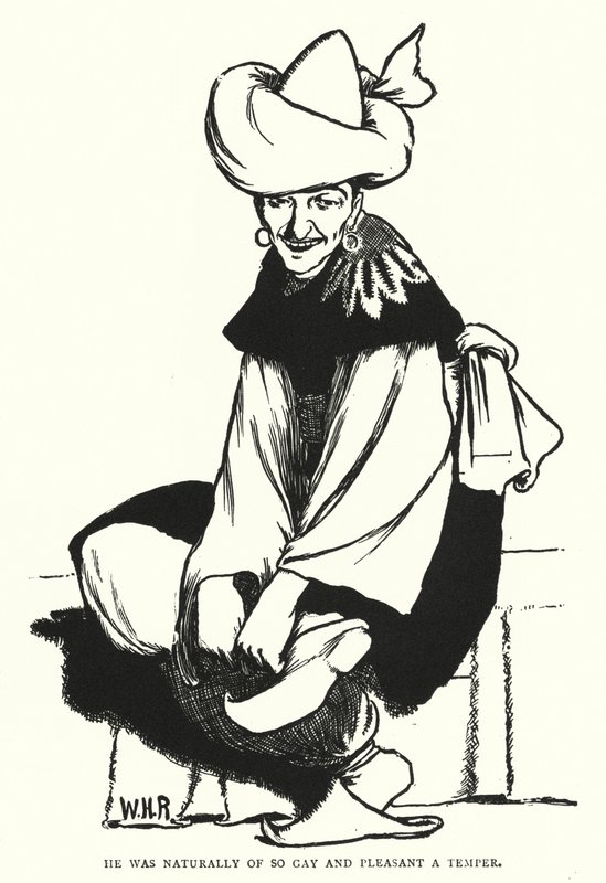 Han var naturligvis av så homofil og behagelig temperament (gravering) av William Heath Robinson