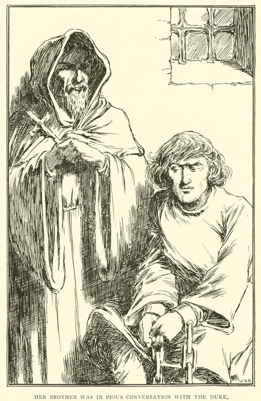 Broren hennes var i from samtale med hertugen av William Heath Robinson
