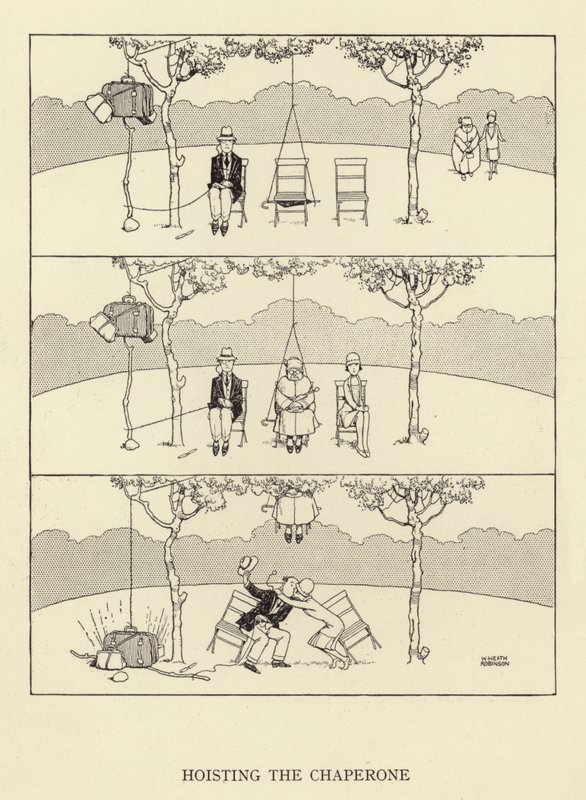 Heising av Chaperone av William Heath Robinson