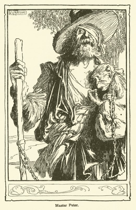 Illustrasjon for Don Quixote (litho) av William Heath Robinson