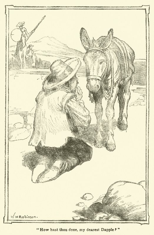 Illustrasjon for Don Quixote (litho) av William Heath Robinson