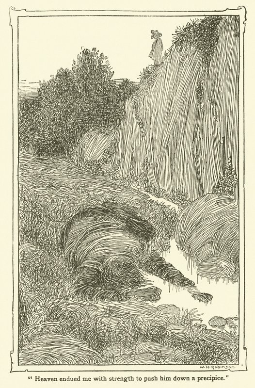 Illustrasjon for Don Quixote (litho) av William Heath Robinson
