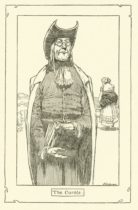 Illustrasjon for Don Quixote (litho) av William Heath Robinson