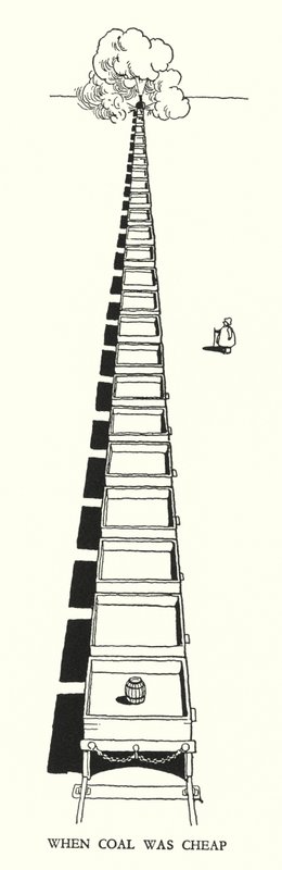 Illustrasjon for Railway Ribaldry av W Heath Robinson (litho) av William Heath Robinson