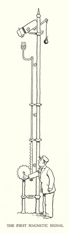 Illustrasjon for Railway Ribaldry av W Heath Robinson (litho) av William Heath Robinson