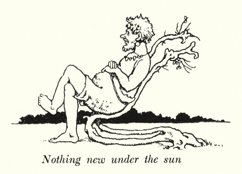 Ingenting nytt under solen (litho) av William Heath Robinson