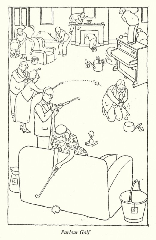 Parlor Golf (stein) av William Heath Robinson