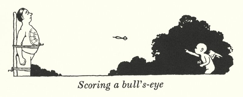 Å skåre et øye (litho) av William Heath Robinson
