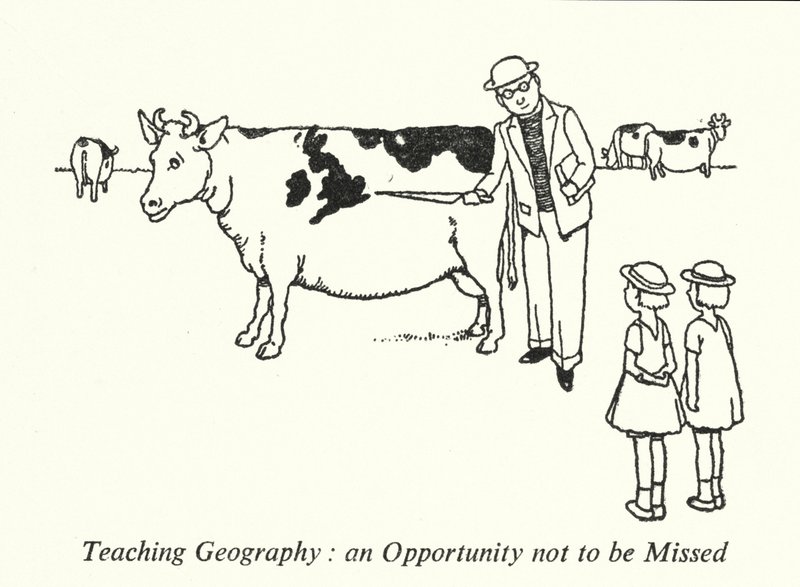 Undervisning i geografi, en mulighet du ikke bør gå glipp av (litho) av William Heath Robinson