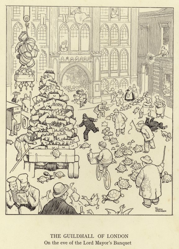 The Guildhall of London, på tampen av Lord Mayor