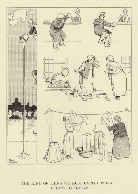 Sånt vi må forvente når det begynner å fryse av William Heath Robinson